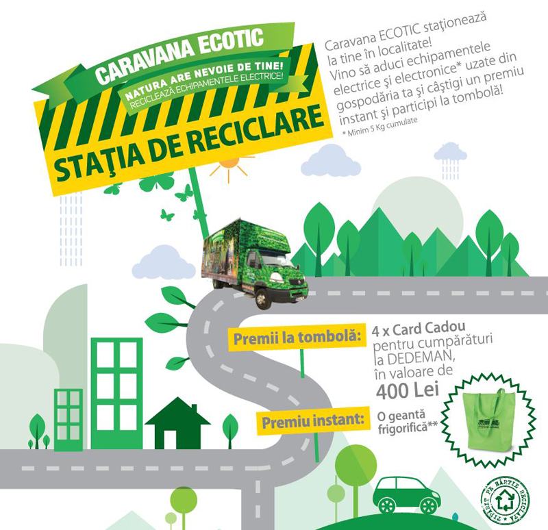 Campania ECOTIC „Stația de Reciclare” ia startul în 2018 în județul Hunedoara