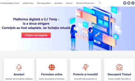 Consiliul Județean Timiș are pagină web nouă