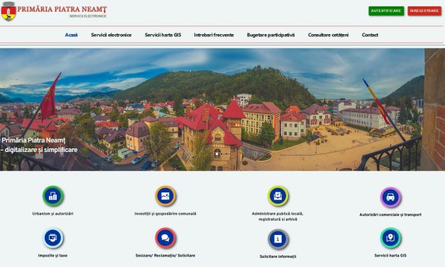Municipiul Piatra-Neamţ beneficiază de o platformă de management informaţional  geografic