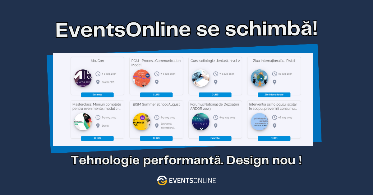 EventsOnline.ro se pregătește de schimbare
