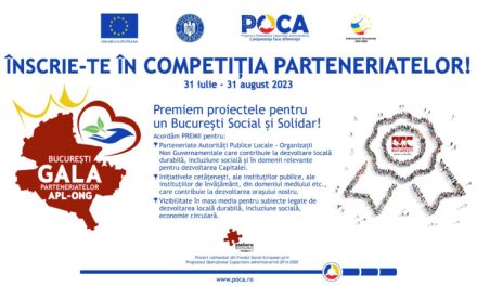 Ultima săptămână de înscrieri în Competiția Parteneriatelor pentru un  București Social și Solidar